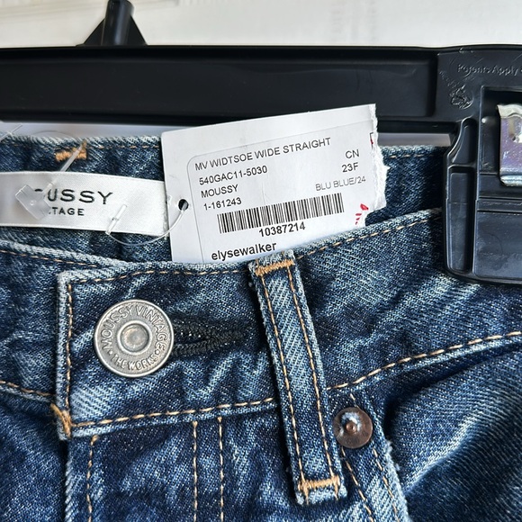 NWT Moussy Vintage Widtsoe Wide Straight jeans - Picture 3 of 13